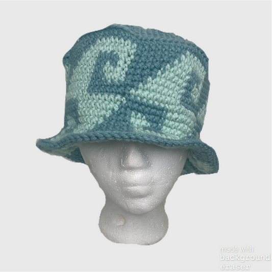 Sage wavy bucket